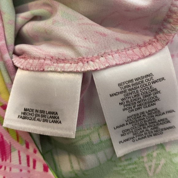 Pappagallo Erika Flutter Sleeve Tropical Mini Dress size S - Picture 8 of 8